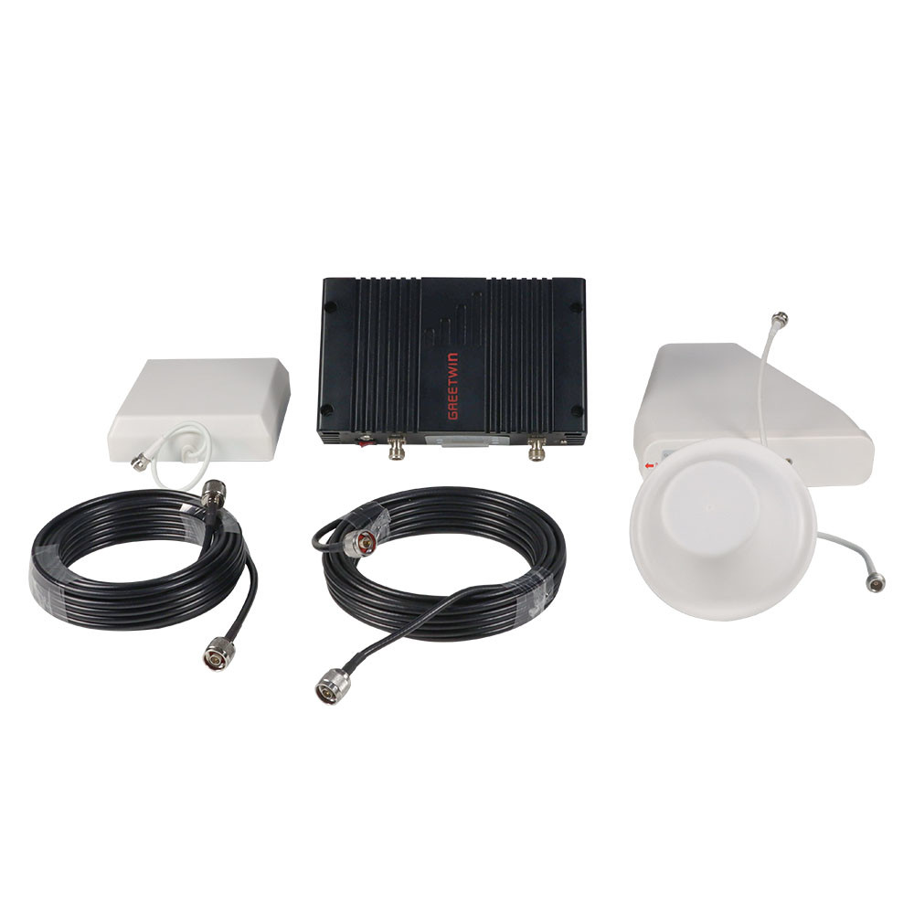 UMTS GSM Mobile Signal Booster IP40 30dBm 2100MHz 3G WCDMA အတွက် Fluted