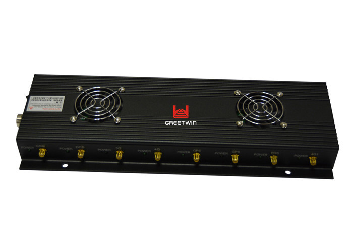 မိုဘိုင်းဖုန်းများအတွက် 433MHz 315MHz ဆဲလ်ဖုန်းလက်ခံရေးပိတ်ဆို့ခြင်း RF Jamming Device