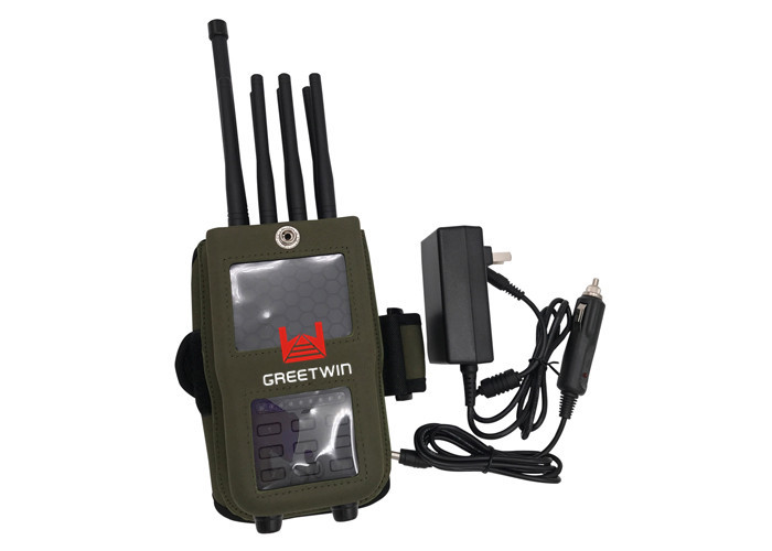 WiFi 2.4G 5.8G မိုဘိုင်းဖုန်း Signal Jammer ၊ အင်တင်နာ ရှစ်ခု အိတ်ဆောင်အချက်ပြ ပိတ်ဆို့ခြင်း