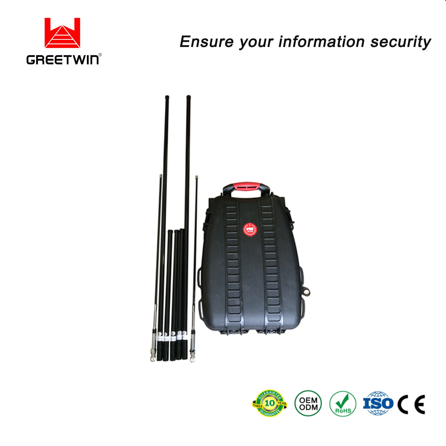 5 Bands 900MHz Wifi GPS L1 Portable Signal Blocker 130W VHF UHF