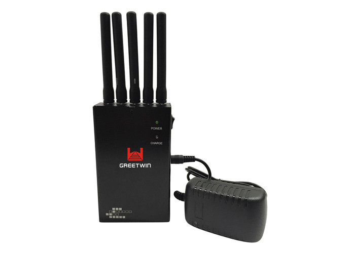 စွမ်းအားမြင့် 2.5 W လက်ကိုင်ဖုန်း Jammer 3G/4G/Wifi အကာအကွယ်