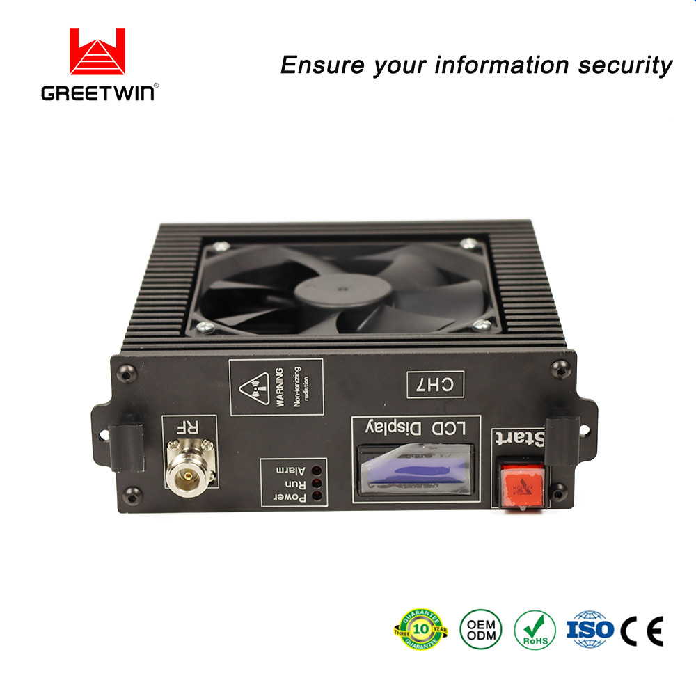 50W DDS LCD စခရင် အိတ်ဆောင်အချက်ပြ Jammer RS485 မော်ဂျူး အချက်ပြ Jamming ကိရိယာ