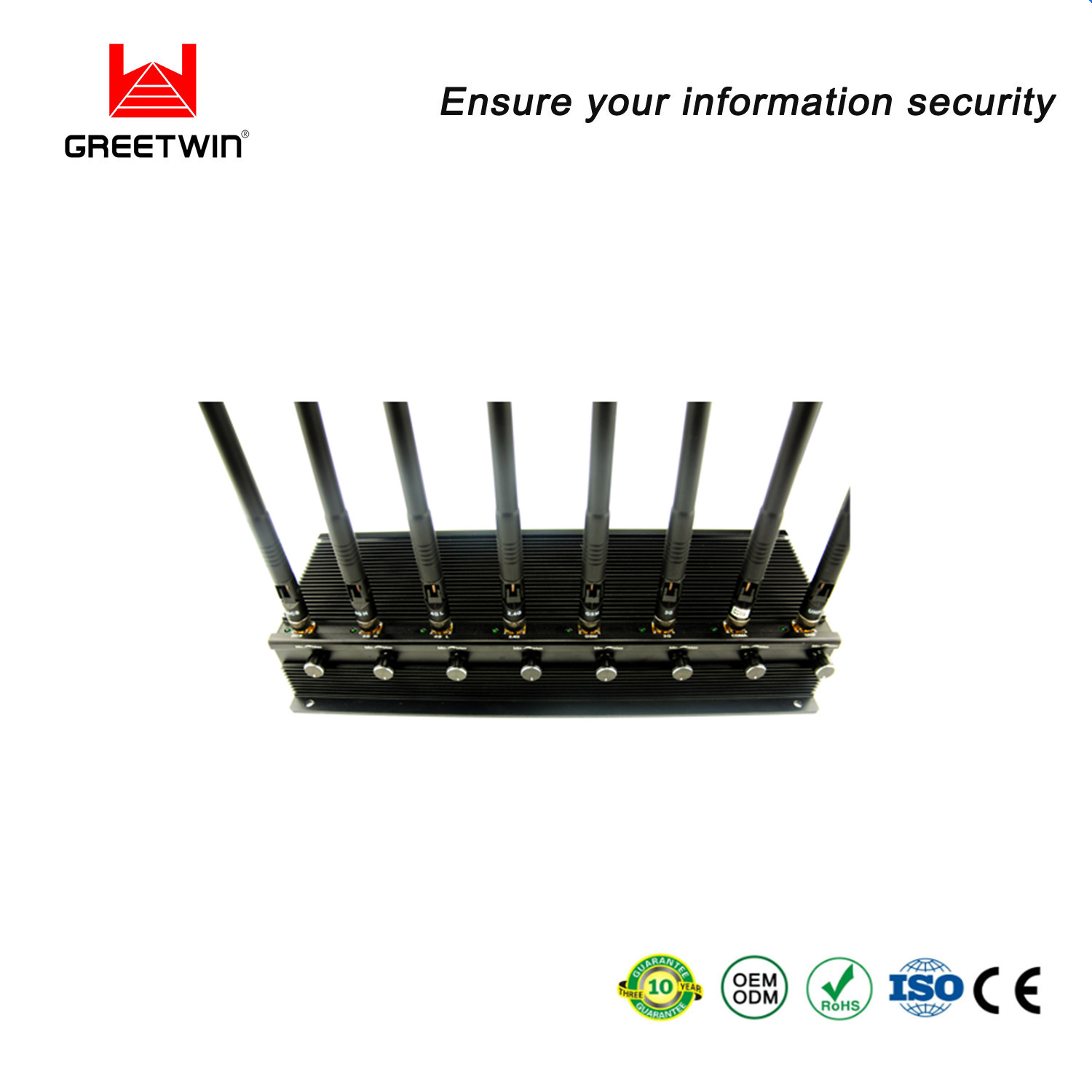 2.5dBi 8 Antennas Desktop Signal Jammer GSM 2g 3G 4G 5g အိတ်ဆောင်