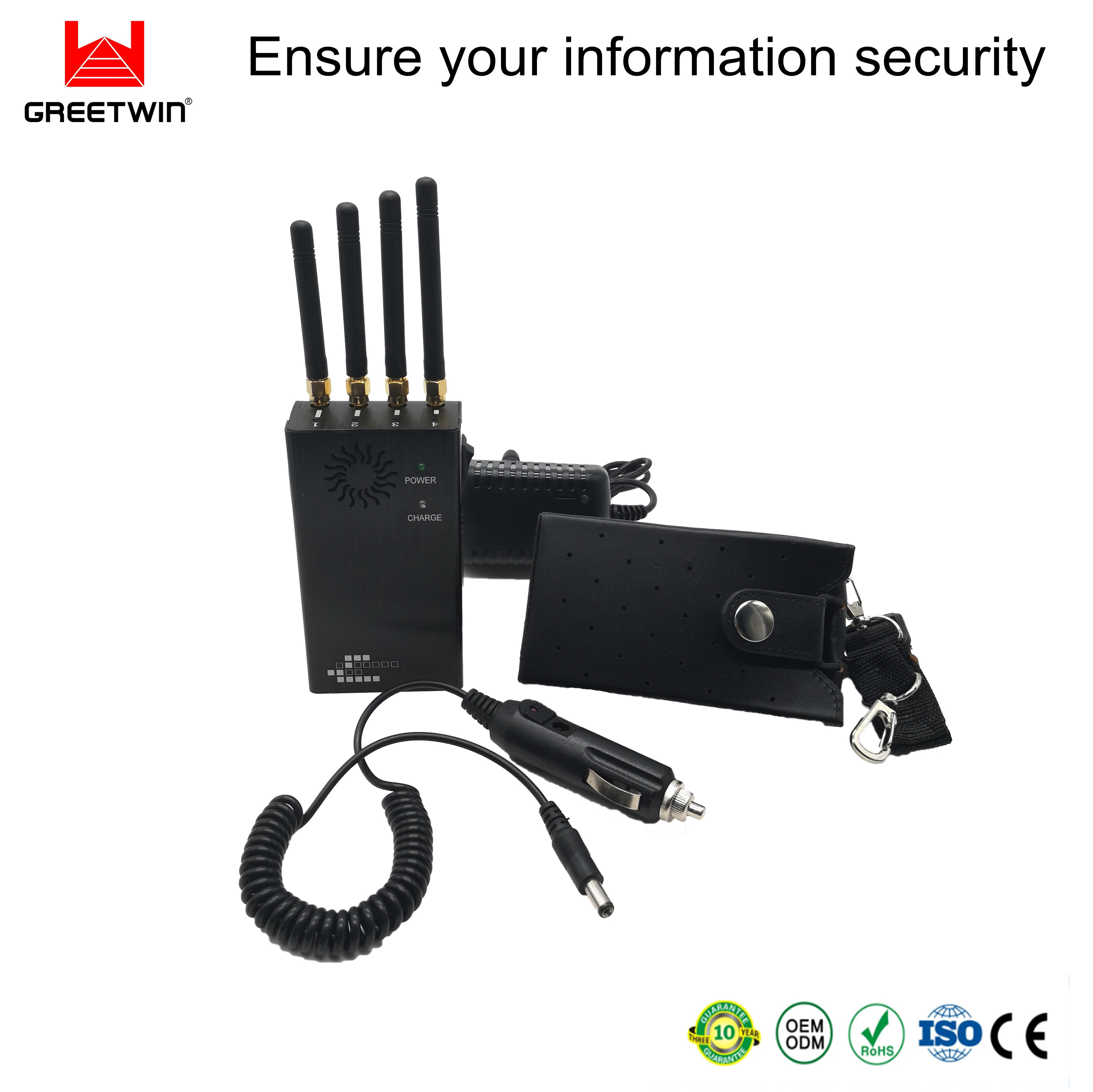 2G 3G 4G အတွက် 1.5W 1800MHz 1900MHz Portable Signal Jammer