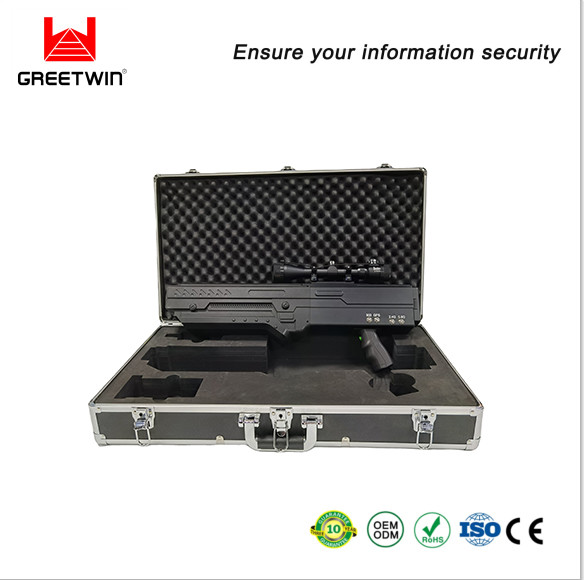 GPS WiFi 2.4G 5.8G 240W 900MHz အိတ်ဆောင် Drone Jammer