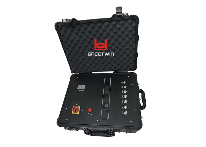 3G 4G WiFi စွမ်းအားမြင့် မိုဘိုင်းဖုန်း Jammer 60W 6 Band RF ရေဒီယိုကြိမ်နှုန်း