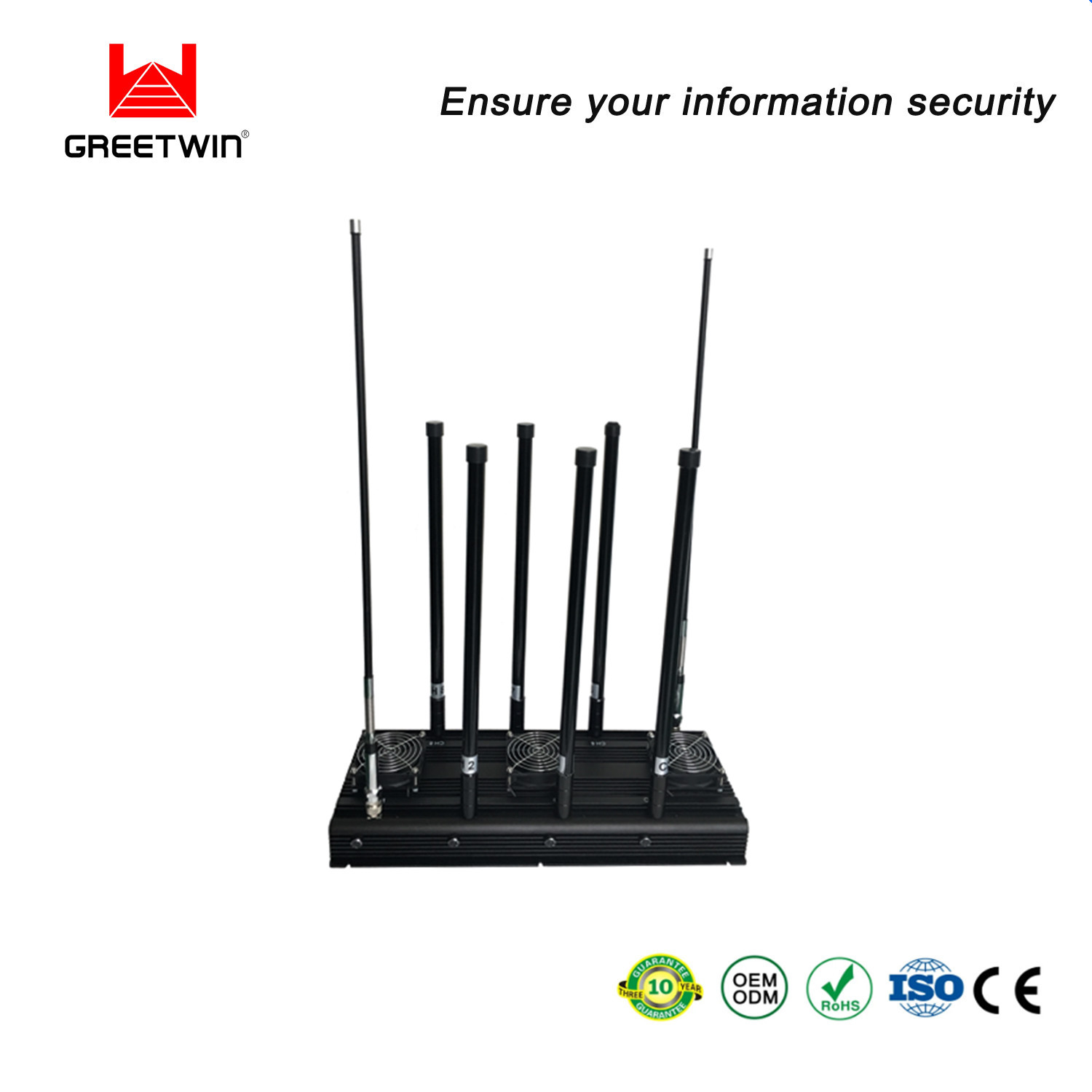GSM 2g 3G မိုဘိုင်းလ်ဖုန်းကွန်ရက် RC Blocker 10 Antennas ကားများအတွက်