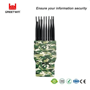 လက်ကိုင်မိုဘိုင်းလ်ဖုန်း Signal Jammer 16 Bands Portable RF Signal 315 433MHz 2g 3G 4G 5g GPS 10-30m 