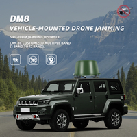 8 Band 400W မော်တော်ယာဉ်မောင်းသူမဲ့လေယာဉ် Jammer Device High Sight Powy Anti FPV 2km