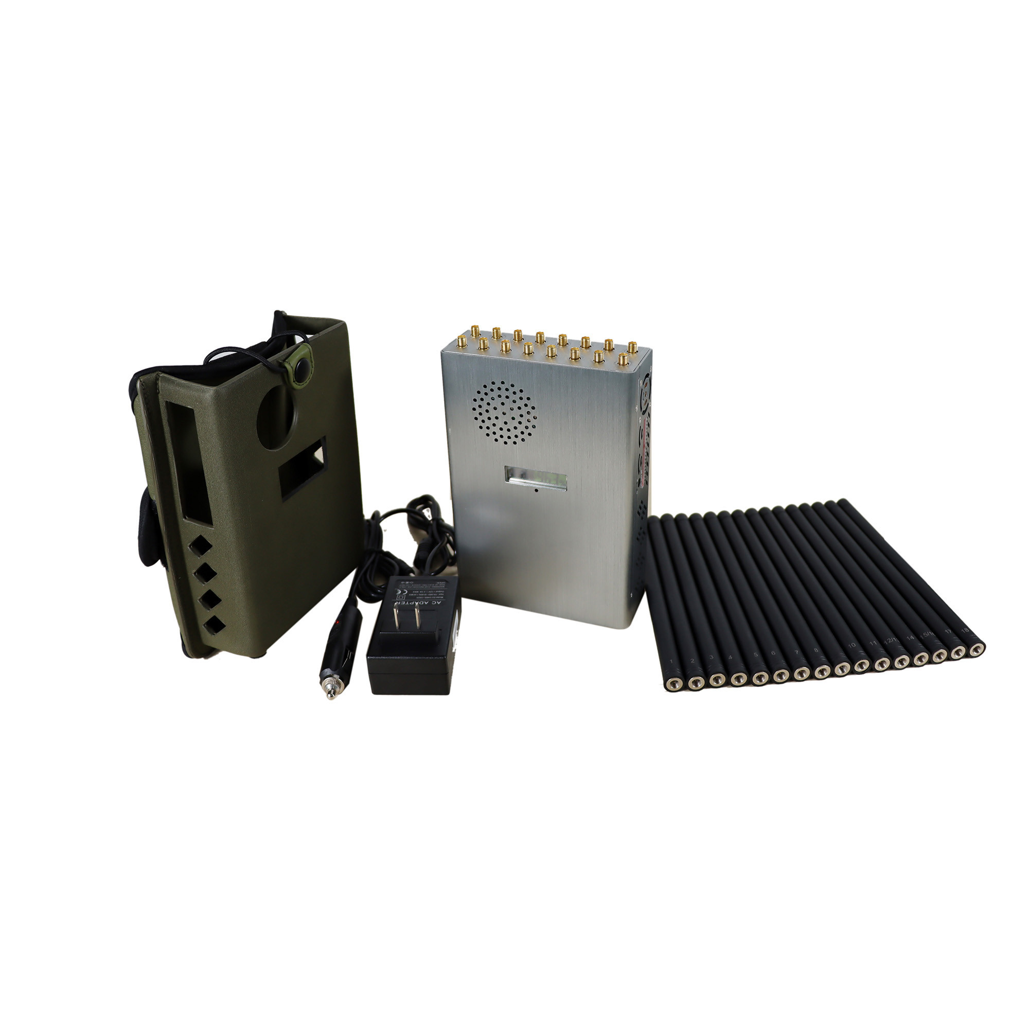 450Mhz 40m Cell Phone Reception Blocker 18 Channels Wifi Lojack Blocker