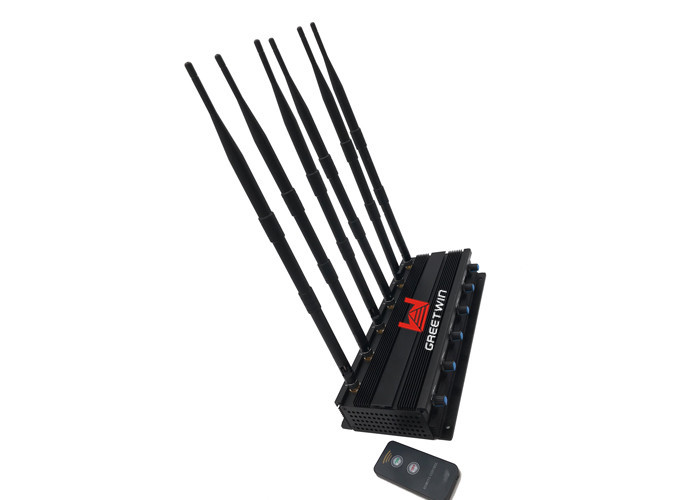 6 Band အဝေးထိန်းခလုတ် 4g မိုဘိုင်းဖုန်း Jammer / 2G 3G LTE uhf vhf jammer