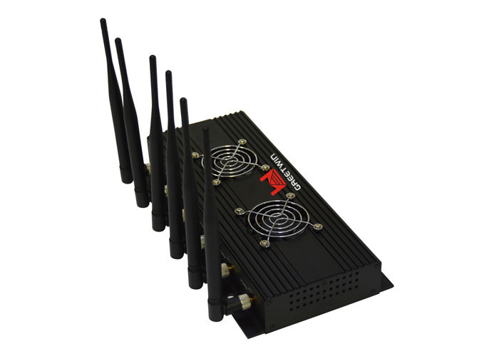 Omni Antenna 6 ခုပါသော 3G GPS ဖုန်းအချက်ပြပိတ်ဆို့ခြင်း Jammer