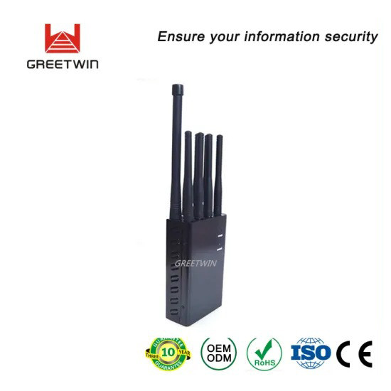 4G 5G 8 Antennas 4W 20m 500mw Lojack GPS RF Signal Blocker