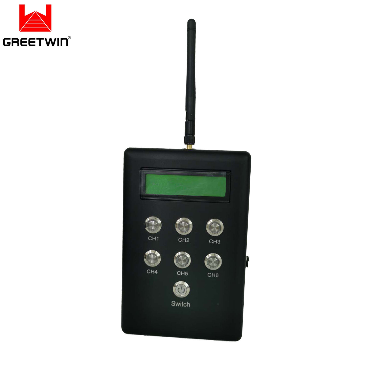 1.5 ကီလိုမီတာ UHF 433MHz ကျောပိုးအိတ် Drone Jammer WiFi 2.4G 5.8G