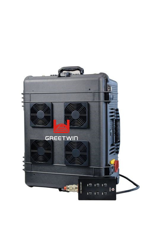 Long Range 2.4G 5.8G GPS Drone Signal Jammer ၊ စွမ်းအားမြင့် ကျောပိုးအိတ် Jammer