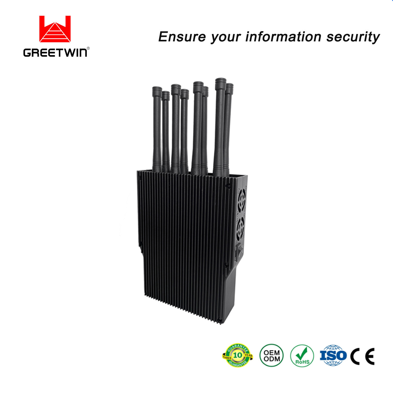 8 Bands AC240V ဆဲလ်ဖုန်း Signal Blocker UMTS CMDA 40m 8-10w တီးဝိုင်းတစ်ခု