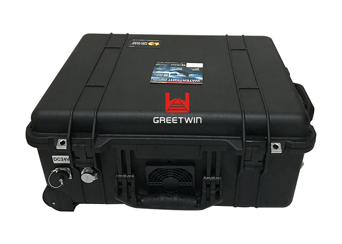 3G 4G WiFi စွမ်းအားမြင့် မိုဘိုင်းဖုန်း Jammer 60W 6 Band RF ရေဒီယိုကြိမ်နှုန်း