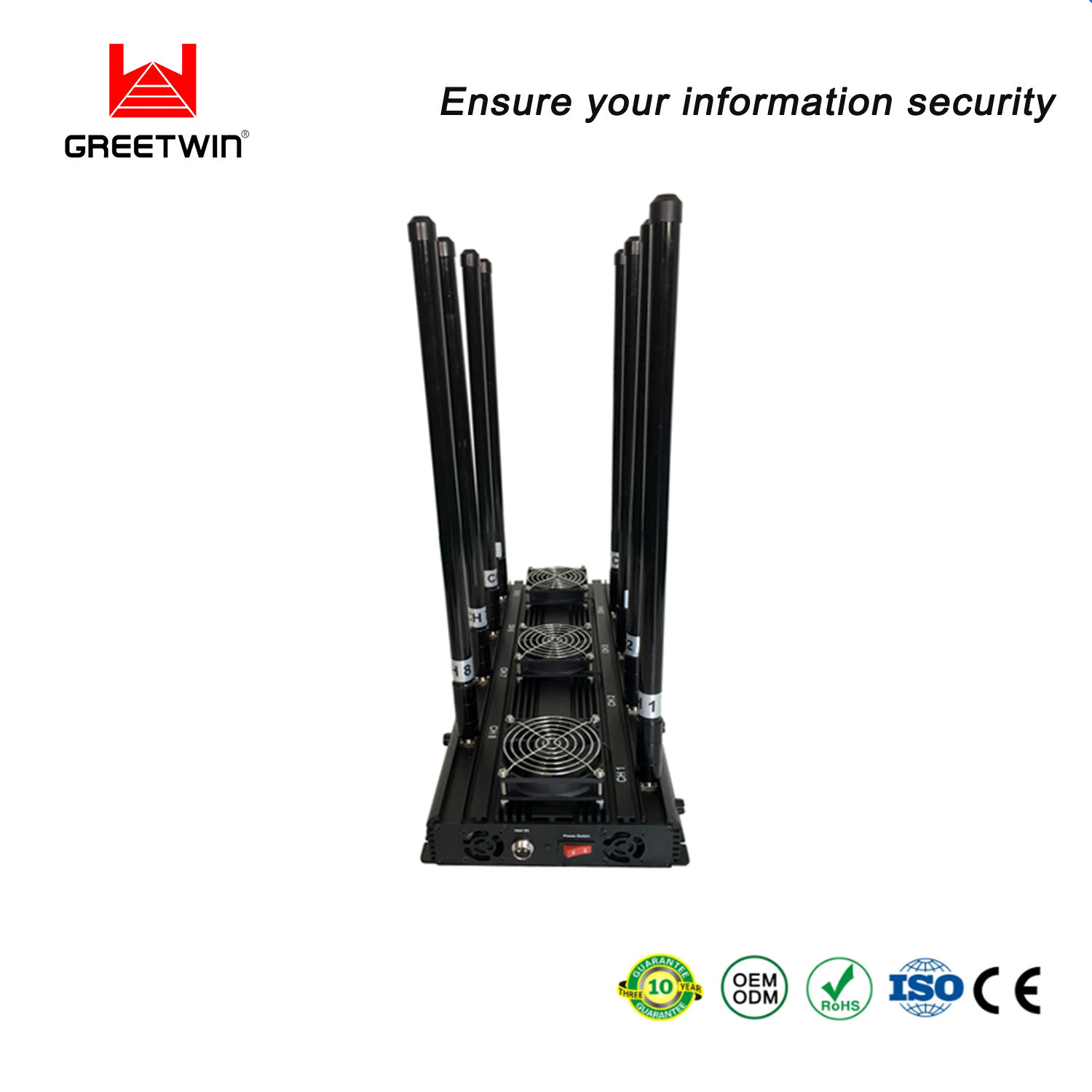 GSM 2g 3G မိုဘိုင်းလ်ဖုန်းကွန်ရက် RC Blocker 10 Antennas ကားများအတွက်