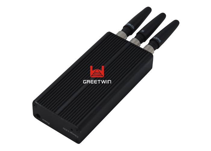 3 Antennas Handheld Cell Phone Jammer / Mini Small Power Phone Signal Jammer