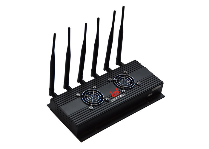 LTE2600 MHz WIFI ဆဲလ်ဖုန်း Jammer / WIFI Signal Blocker 6 Antennas ပါရှိသည်။
