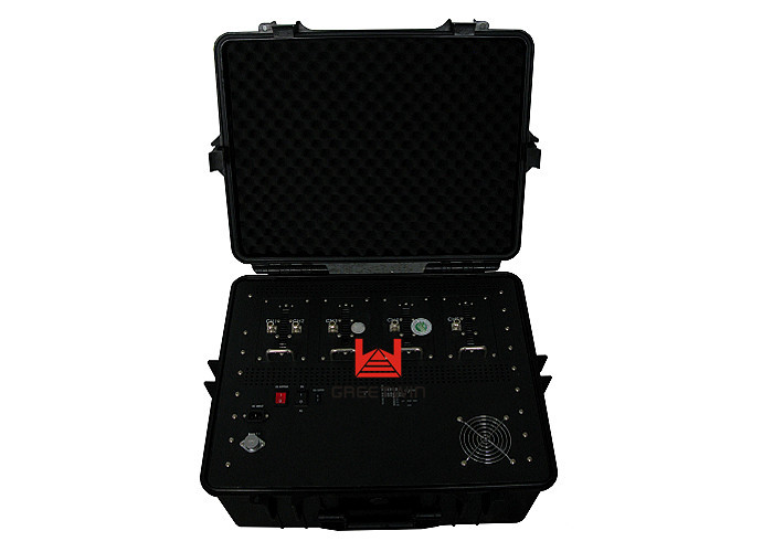 Interphone စိတ်ကြိုက်ပြုလုပ်ရန်အတွက် VHF UHF RF Manpack Jammer ရေဒီယို Frequency Blocker