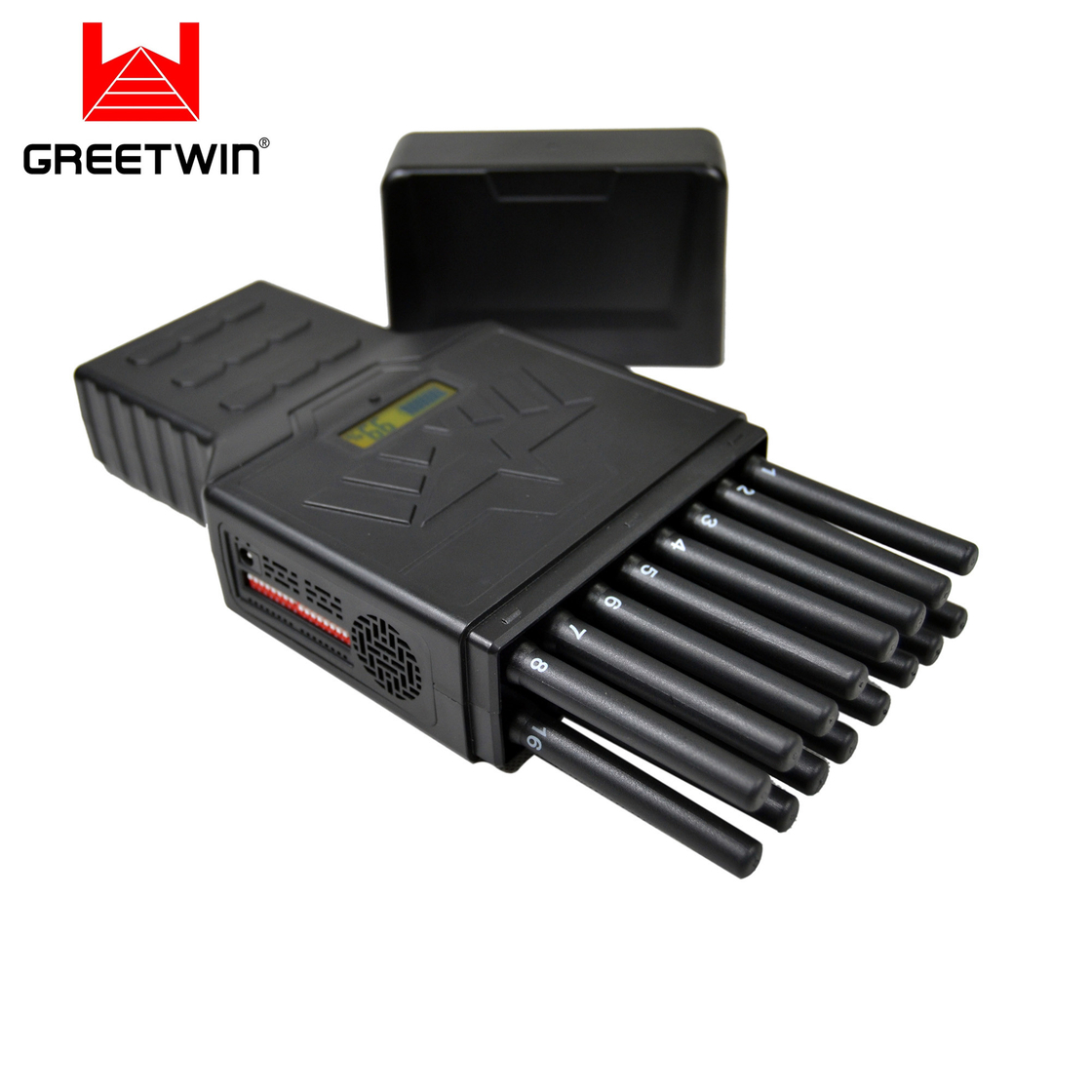 16 Antennas Handheld Blocker Jamming 2g 3G 4G 5g WiFi GPS Signal Jammer