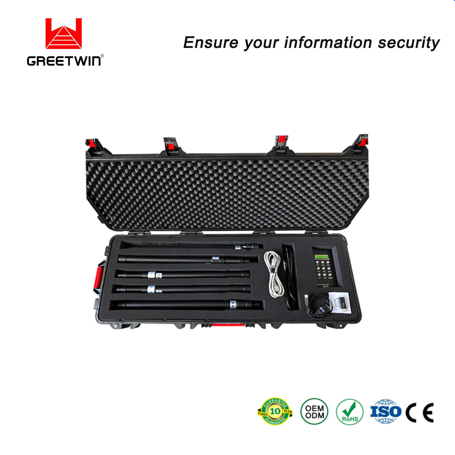 3000MHz VHF UHF ဖုန်း Signal Blocker GPS L1 L2 L5 Lojack GPS RF Jammer