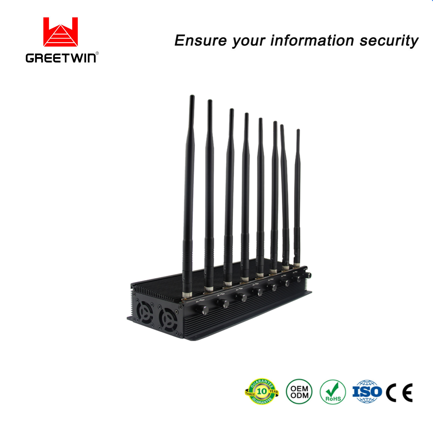 2.5dBi 8 Antennas Desktop Signal Jammer GSM 2g 3G 4G 5g အိတ်ဆောင်