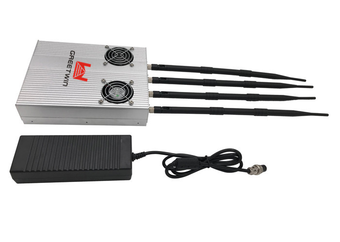 WIFI ဆဲလ်ဖုန်း Signal Jammer၊ 4 Antennas ရှိသော Mobile Rf Frequency Jammer