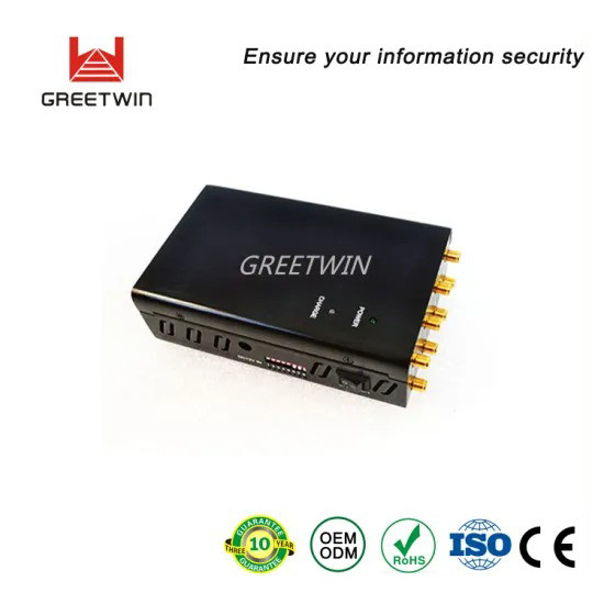 450MHz 20M 8 အင်တင်နာ 2.4g 5.8g Gsm ဆဲလ်ဖုန်း အချက်ပြပိတ်ဆို့ခြင်း