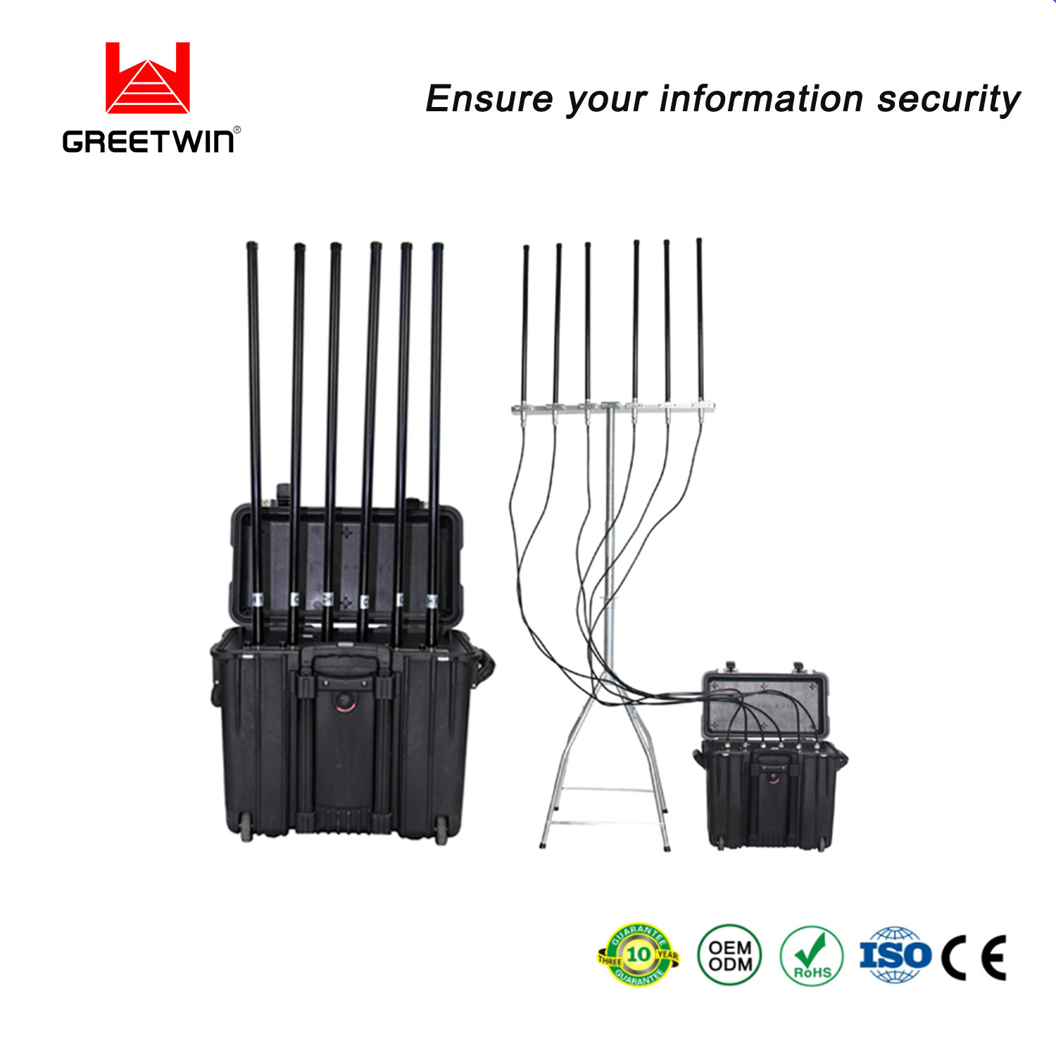 5dBi Antennas WIFI LOJACK မိုဘိုင်းလ်ဖုန်း Jammer 175W Desktop WiFi Jammer