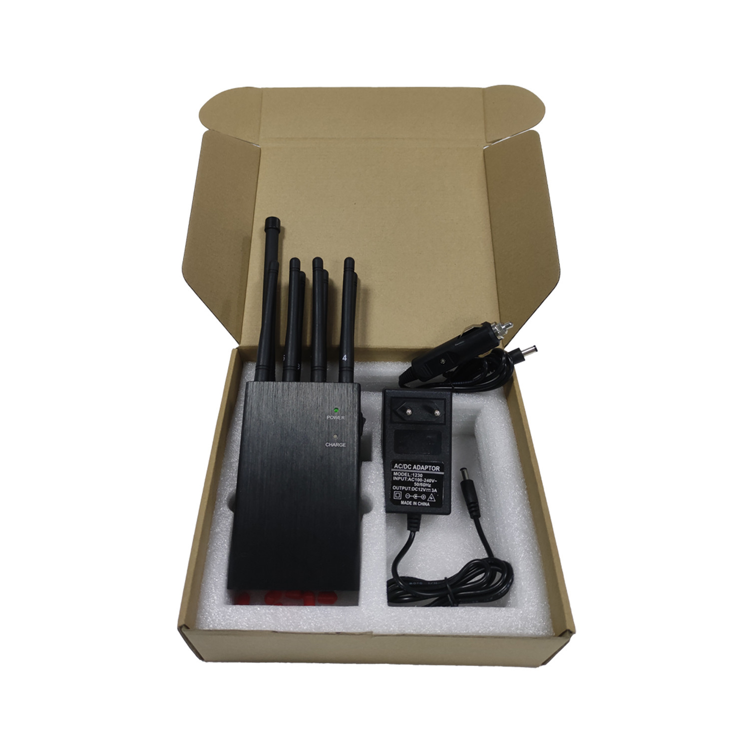 GPS Lojack WiFi 4G 5.8G ဖုန်း Signal Blocker 2.5dBi Antennas