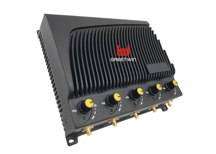 DC 5V Desktop အိတ်ဆောင်ဆဲလ်ဖုန်း Wifi Jammer ၊ 12 watt ချိန်ညှိနိုင်သော 2.4G GPS အချက်ပြ Jammer