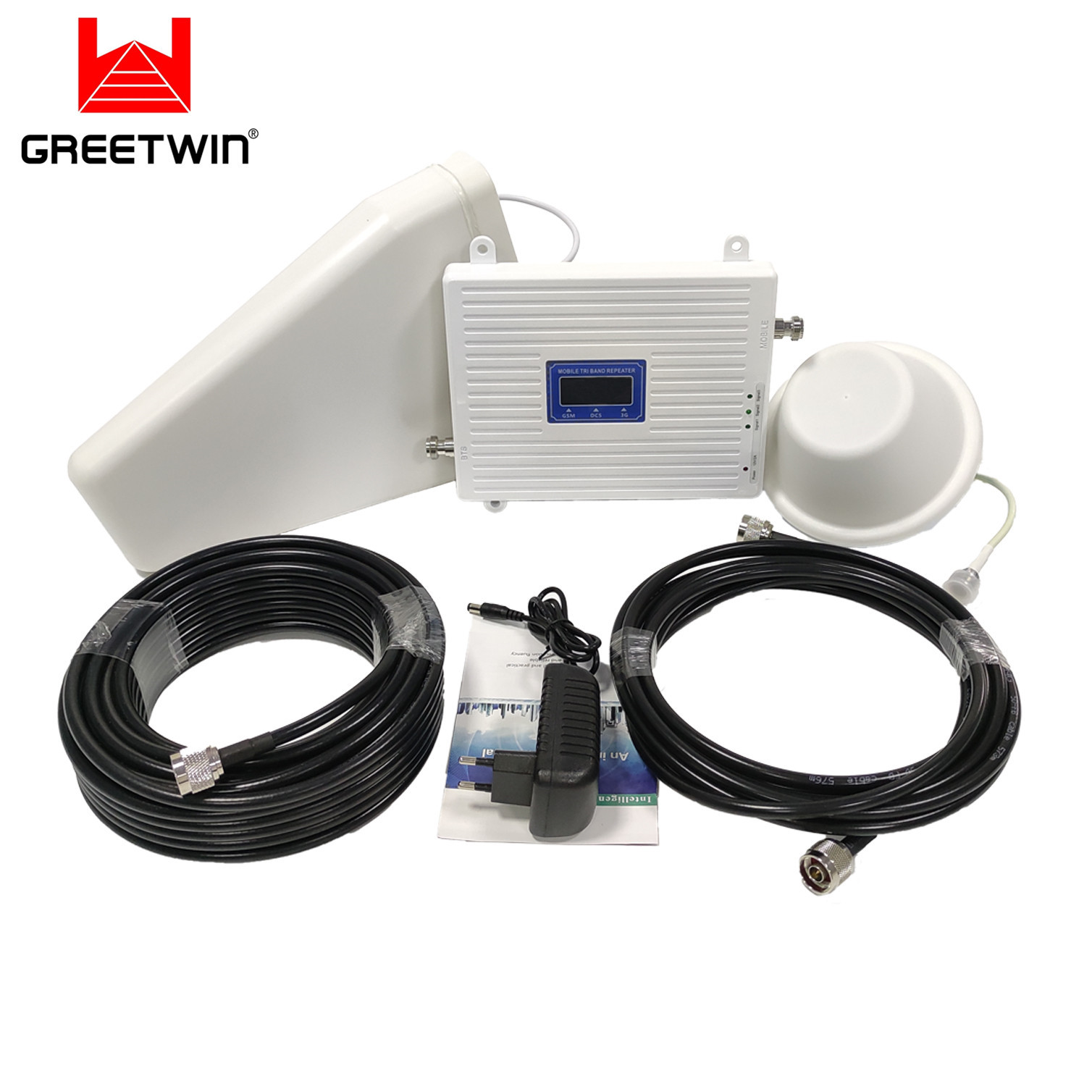 60dB GSM 2g 3G 4G Mobile Signal Booster Triple Band 900/1800/2100MHz