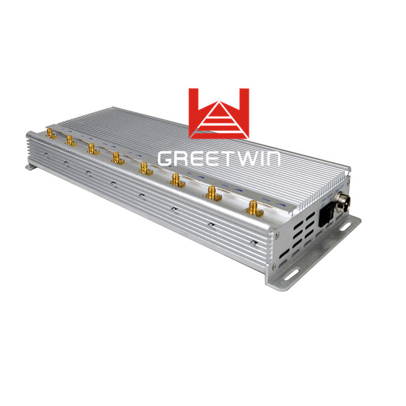 Desktop ဆဲလ်ဖုန်း Signal Jammer VHF UHF GPS 4G LTE 3G အချက်ပြ