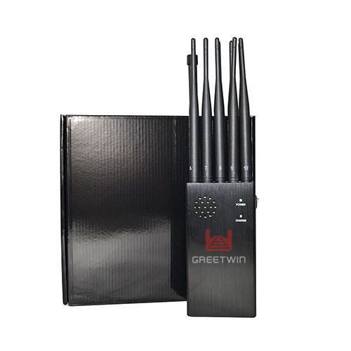 Build-In Cooling Fan Signal Jammer 10 Channels Portable Lojack GPS WiFi 5.8G