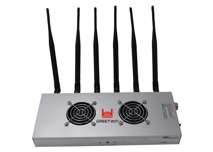 6 Antennas 12W 4G2300 LTE800 LTE2600 ဆဲလ်ဖုန်း Signal Jammer 30 မီတာ