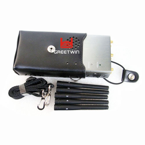 အစည်းအဝေးခန်းအတွင်း GSM 3G 4G LTE ကြိုးမဲ့ဗီဒီယို WiFi Jammer ကို ပိတ်ဆို့ရန် 5 Band Portable Jammer စွမ်းအားမြင့်