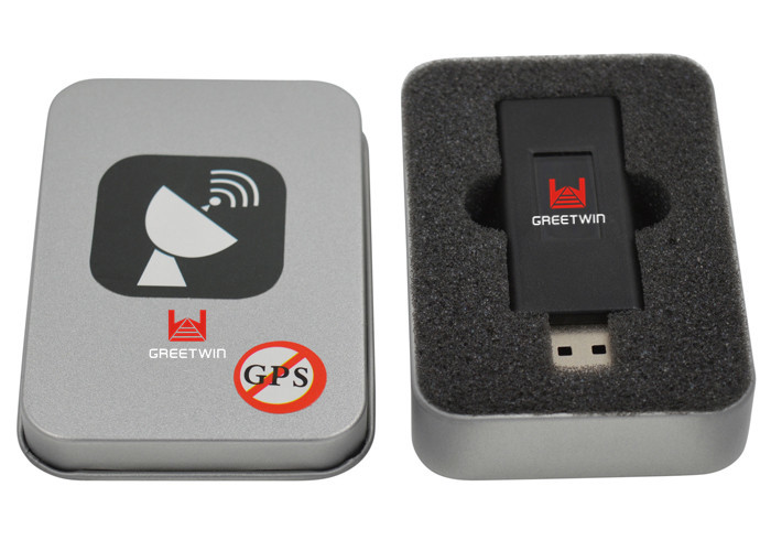 Black USB Disk GPS အချက်ပြ Jammer Mini GPS ပိတ်ဆို့ခြင်းကိရိယာ 1575.4Â±2MHz